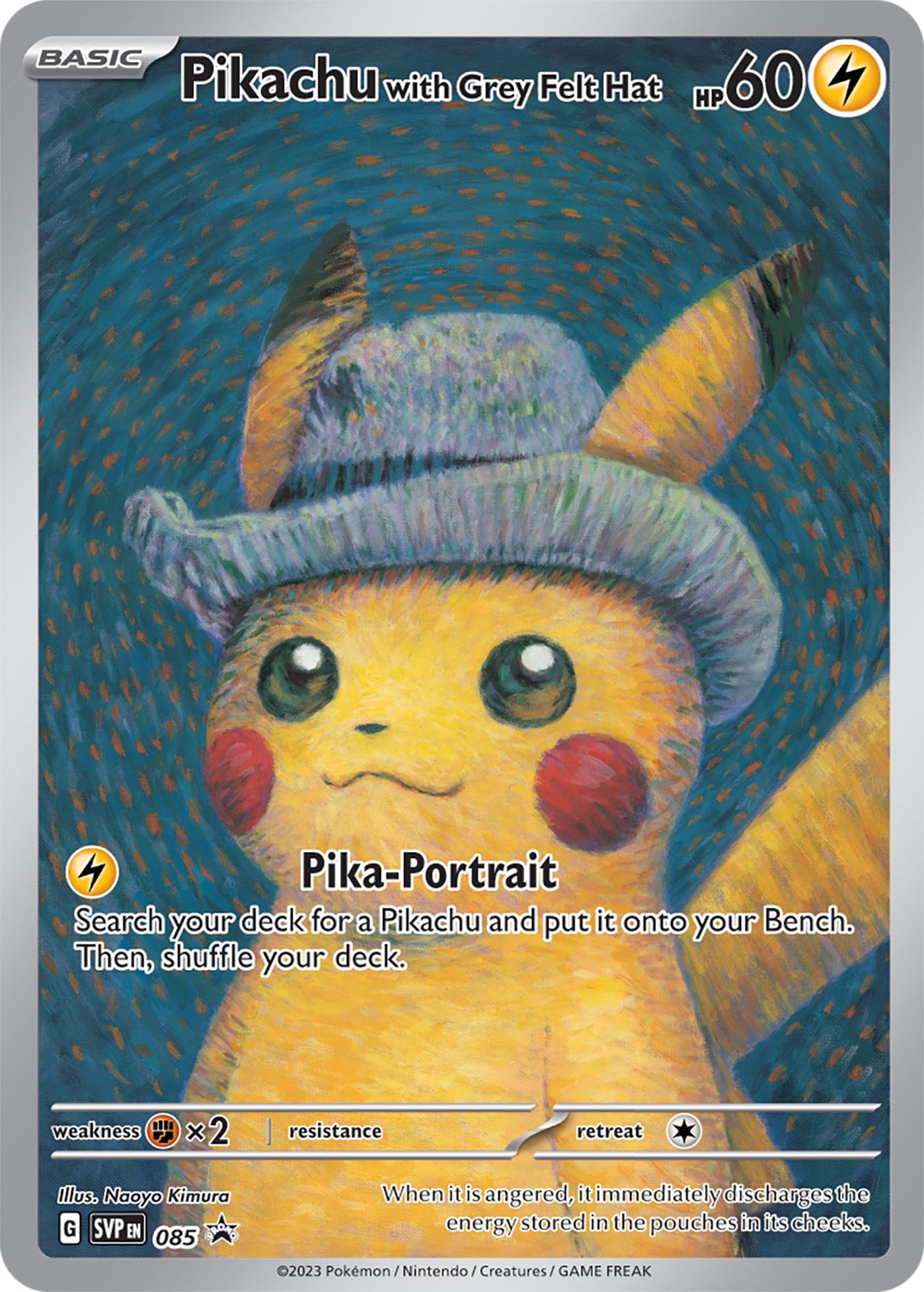 Pikachu with Grey Felt Hat (085) [Scarlet & Violet: Black Star Promos] | I Want That Stuff Brandon