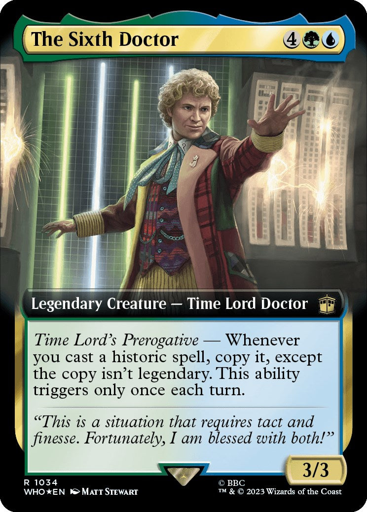 The Sixth Doctor (Extended Art) (Surge Foil) [Doctor Who] | I Want That Stuff Brandon