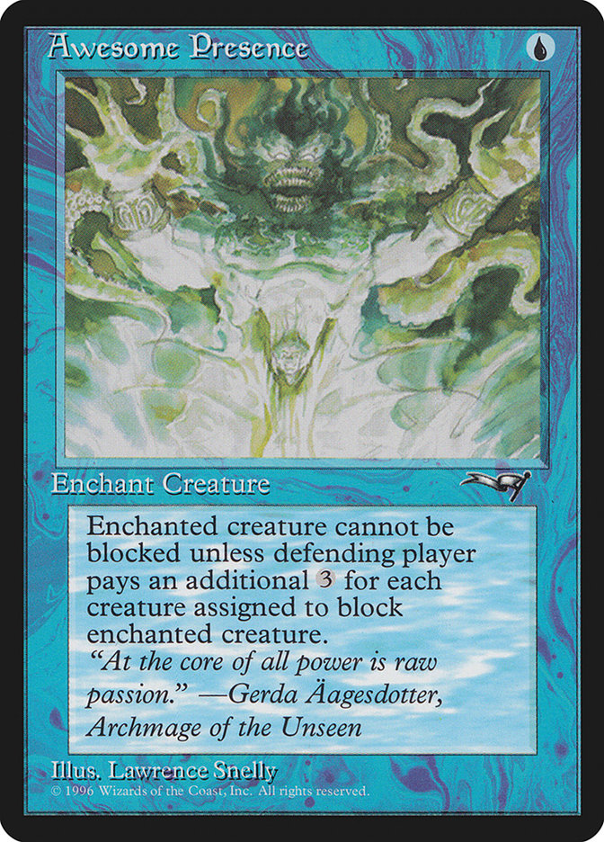 Awesome Presence (Creature Facing) [Alliances] | I Want That Stuff Brandon