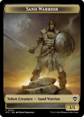 Plant // Sand Warrior Double-Sided Token [Outlaws of Thunder Junction Commander Tokens] | I Want That Stuff Brandon