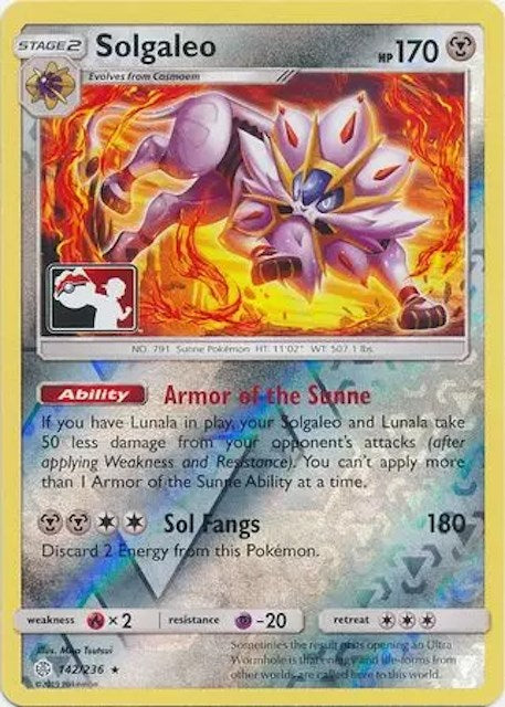 Solgaleo (142/236) [League & Championship Cards] | I Want That Stuff Brandon