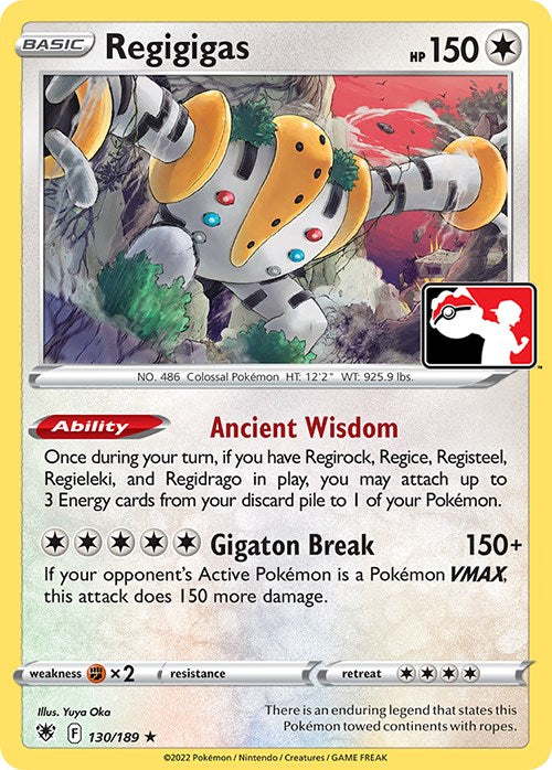 Regigigas (130/189) [Prize Pack Series Three] | I Want That Stuff Brandon