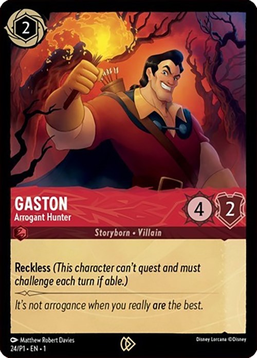 Gaston - Arrogant Hunter (24) [Promo Cards] | I Want That Stuff Brandon