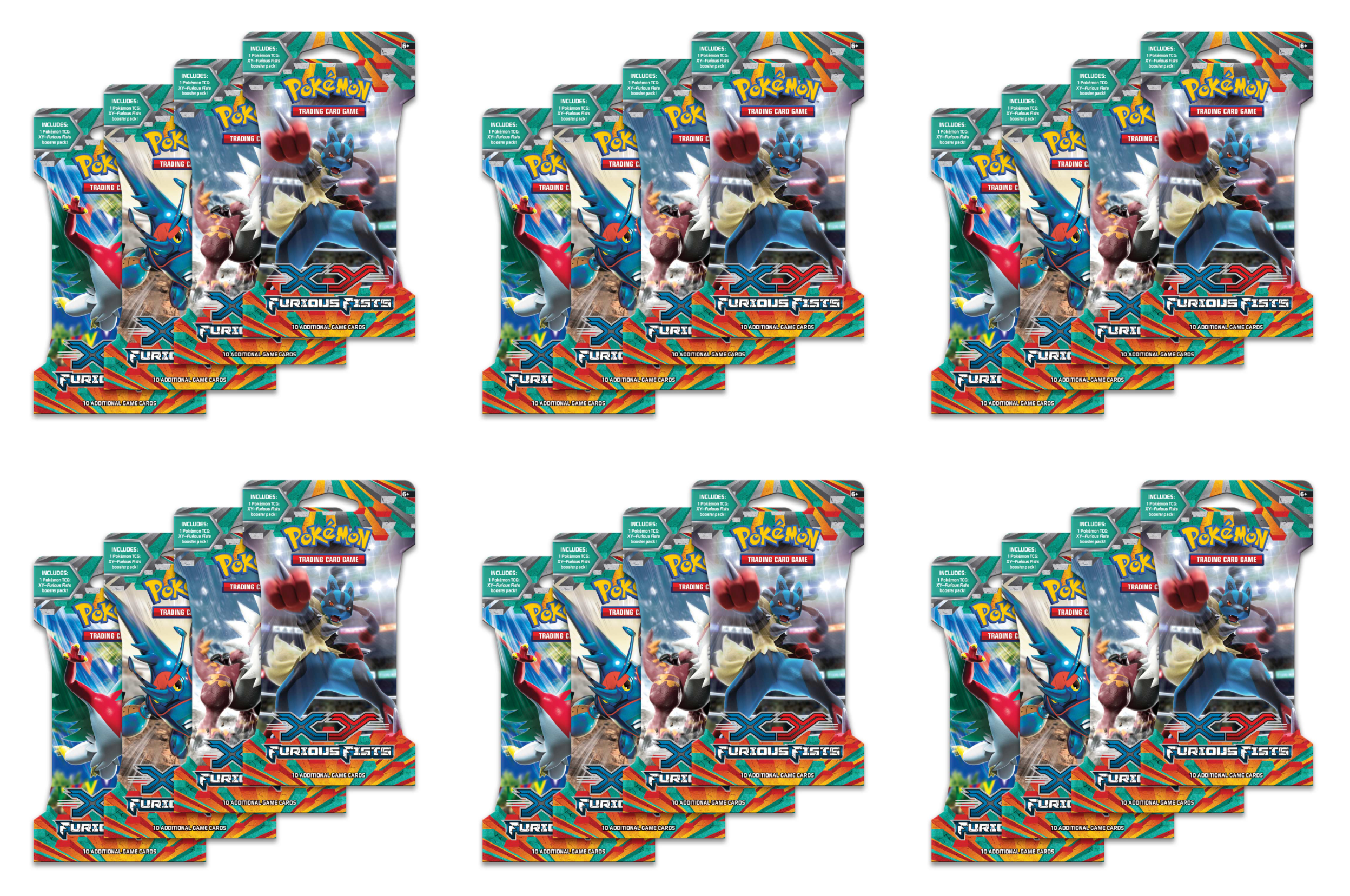 XY: Furious Fists - Sleeved Booster Pack Case | I Want That Stuff Brandon
