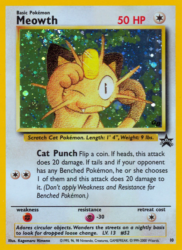 Meowth (10) [Wizards of the Coast: Black Star Promos] | I Want That Stuff Brandon