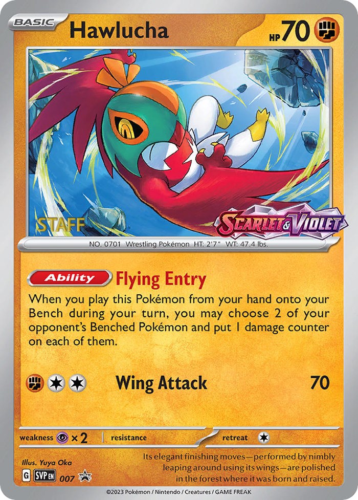 Hawlucha (007) [Staff] [Scarlet & Violet 151] | I Want That Stuff Brandon