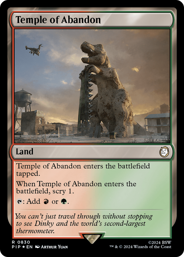 Temple of Abandon (Surge Foil) [Fallout] | I Want That Stuff Brandon