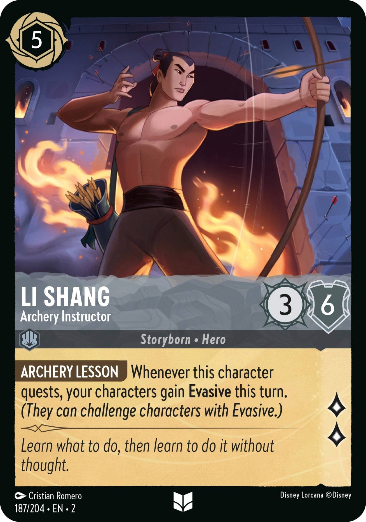 Li Shang - Archery Instructor (187/204) [Rise of the Floodborn] | I Want That Stuff Brandon
