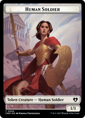 Human Soldier // Knight Double-Sided Token [Commander Masters Tokens] | I Want That Stuff Brandon