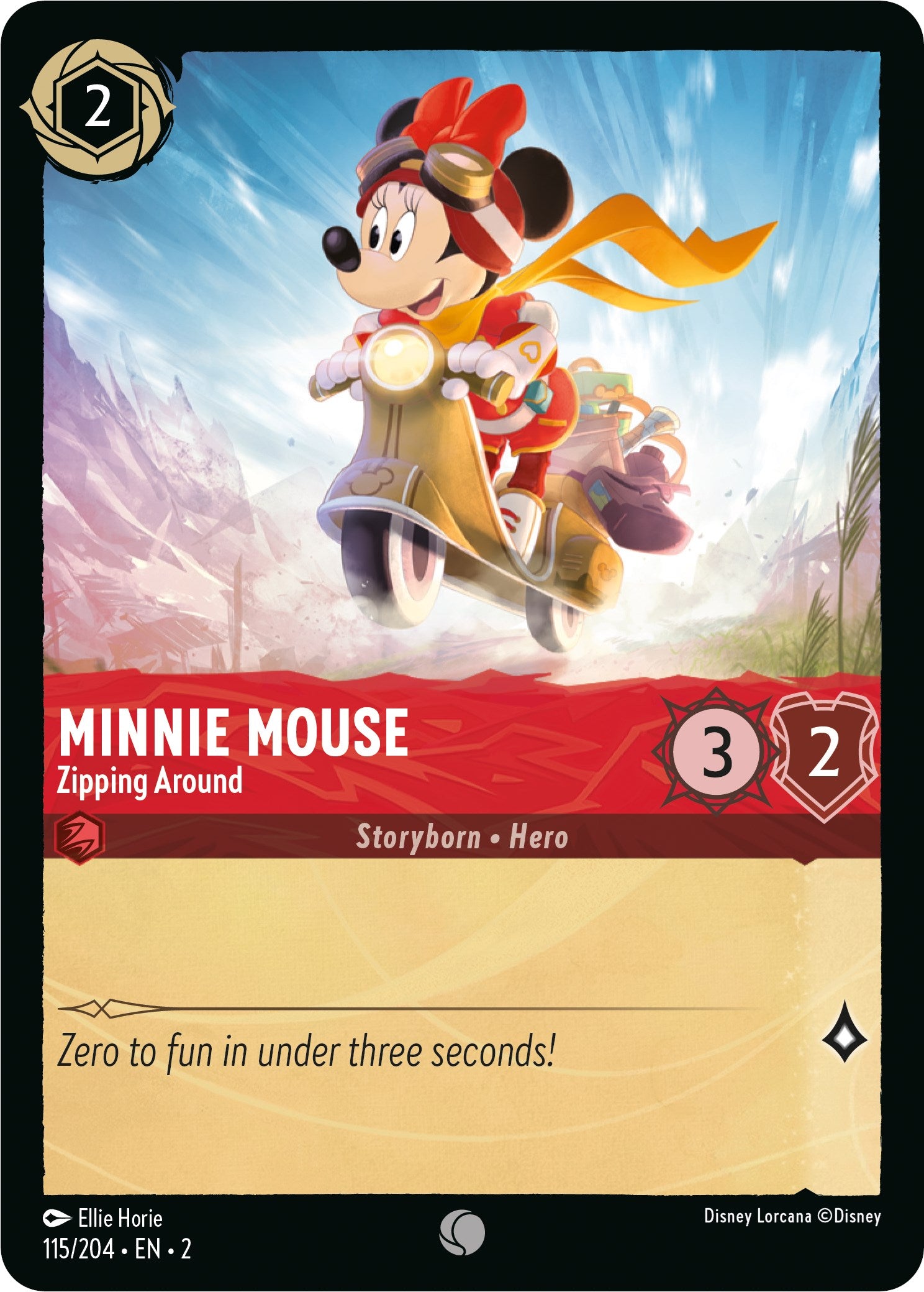 Minnie Mouse - Zipping Around (115/204) [Rise of the Floodborn] | I Want That Stuff Brandon