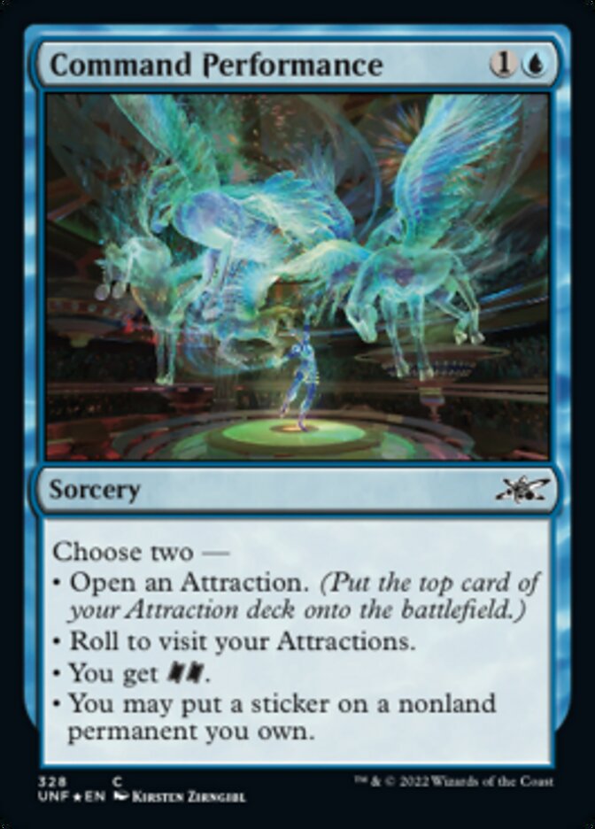 Command Performance (Galaxy Foil) [Unfinity] | I Want That Stuff Brandon