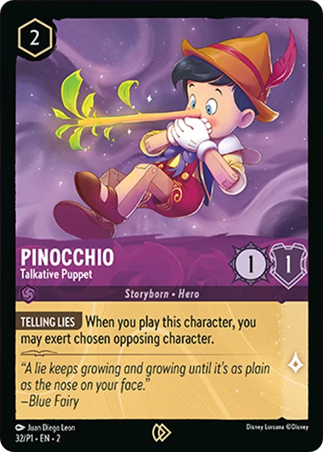 Pinocchio - Talkative Puppet (32) [Promo Cards] | I Want That Stuff Brandon