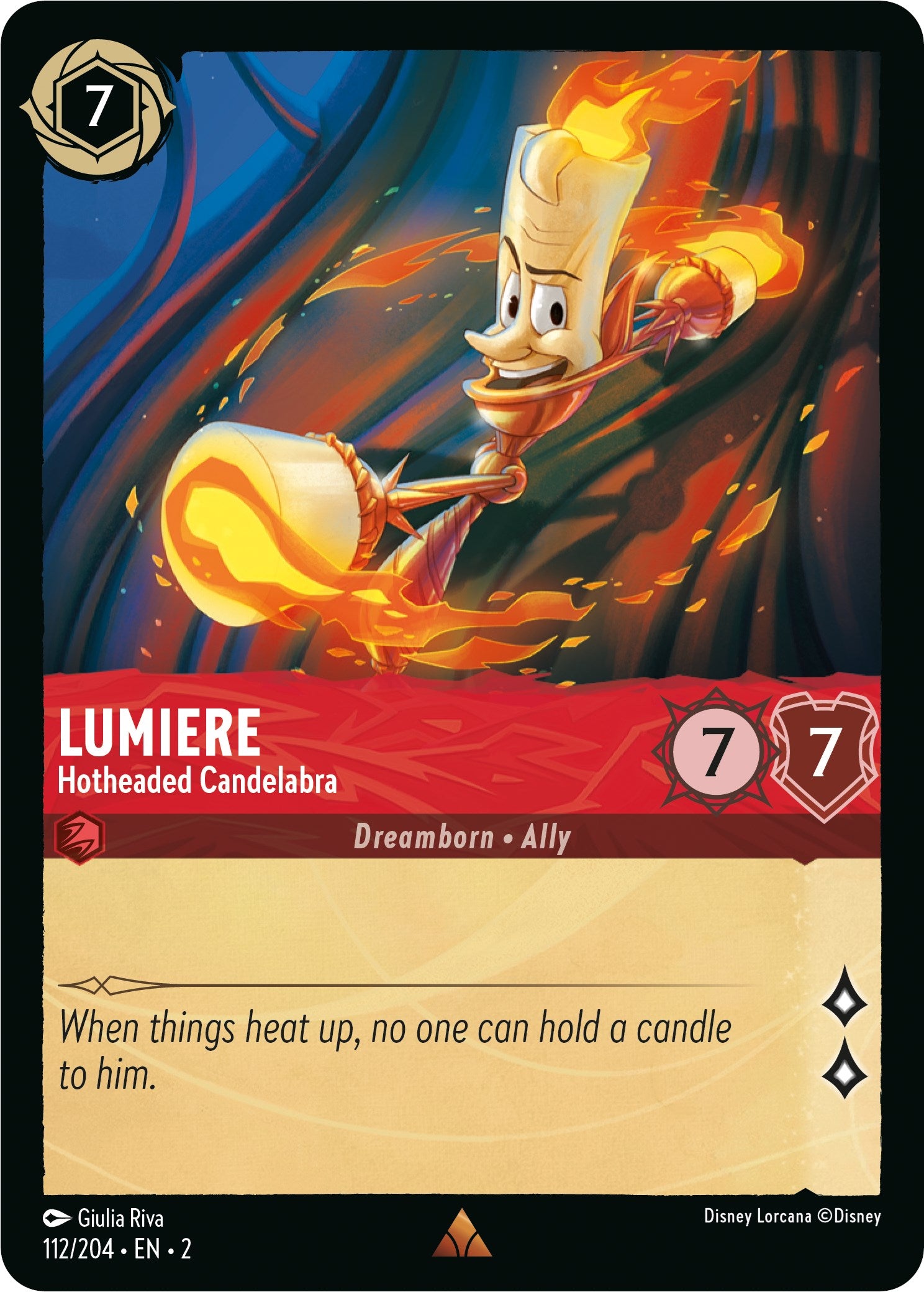 Lumiere - Hotheaded Candelabra (112/204) [Rise of the Floodborn] | I Want That Stuff Brandon