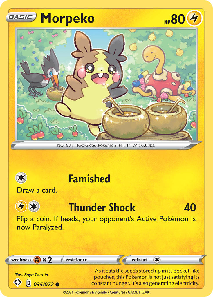 Morpeko (035/072) [Sword & Shield: Shining Fates] | I Want That Stuff Brandon