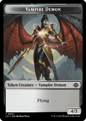 Vampire // Vampire Demon Double-Sided Token [The Lost Caverns of Ixalan Tokens] | I Want That Stuff Brandon