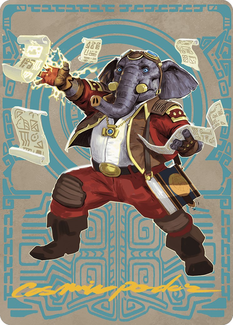 Quintorius Kand Art Card (65/81) (Gold-Stamped Signature) [The Lost Caverns of Ixalan Art Series] | I Want That Stuff Brandon