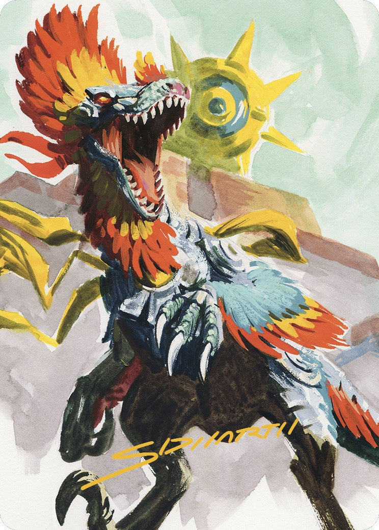 Pantlaza, Sun-Favored Art Card (Gold-Stamped Signature) [The Lost Caverns of Ixalan Art Series] | I Want That Stuff Brandon