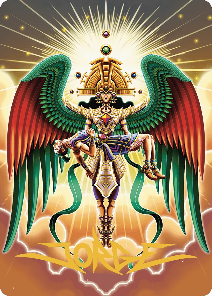 Resplendent Angel Art Card (59/81) (Gold-Stamped Signature) [The Lost Caverns of Ixalan Art Series] | I Want That Stuff Brandon