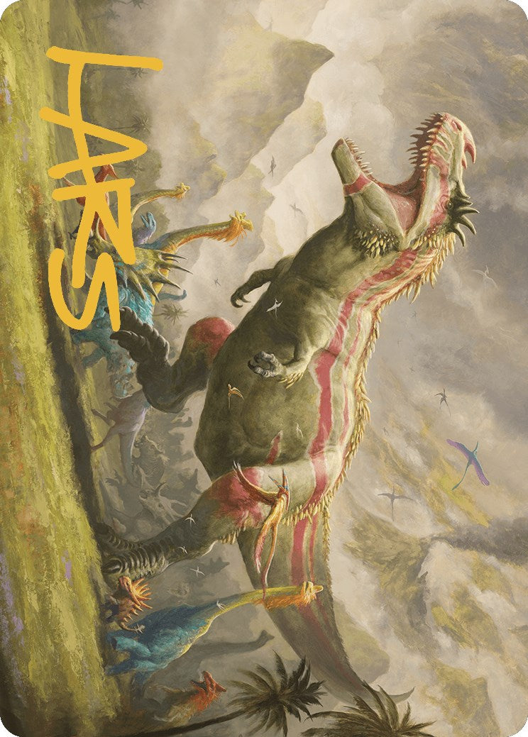 Ghalta, Stampede Tyrant Art Card (Gold-Stamped Signature) [The Lost Caverns of Ixalan Art Series] | I Want That Stuff Brandon