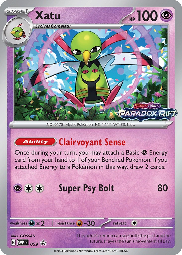 Xatu (059) [Scarlet & Violet: Black Star Promos] | I Want That Stuff Brandon