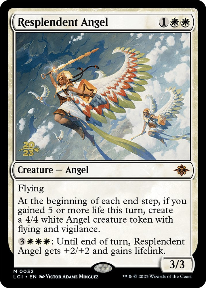 Resplendent Angel (LCI) [The Lost Caverns of Ixalan Prerelease Cards] | I Want That Stuff Brandon