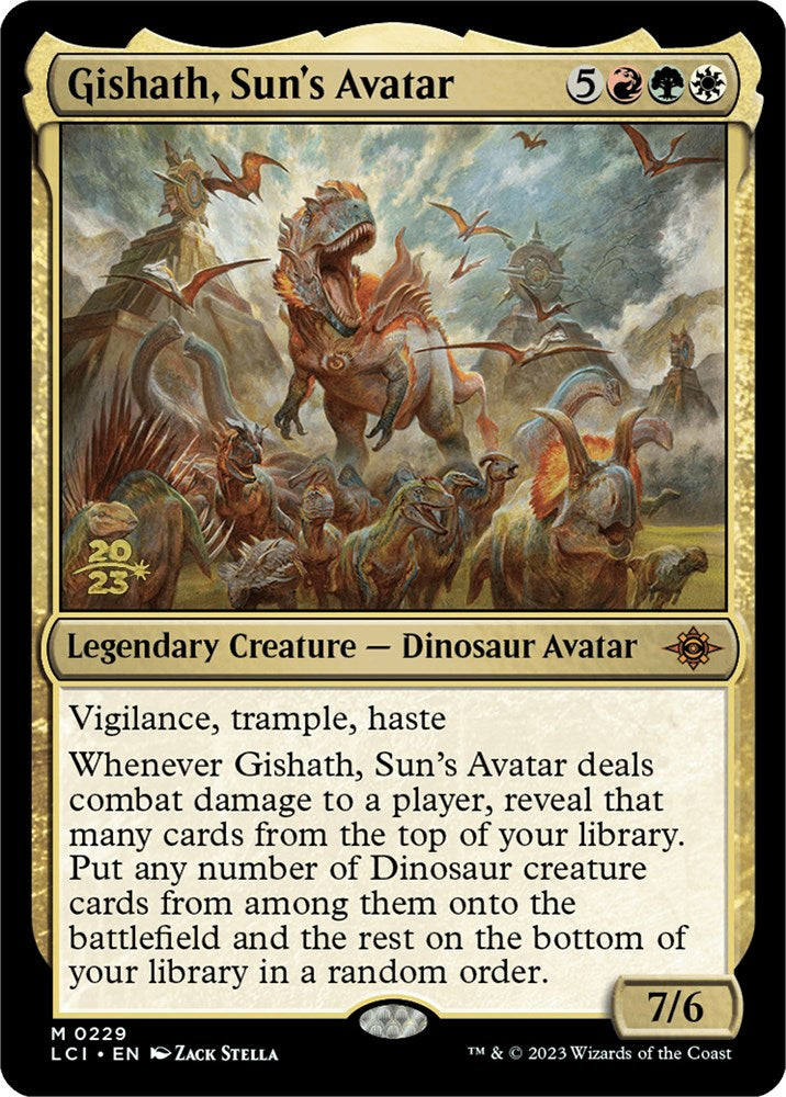 Gishath, Sun's Avatar (LCI) [The Lost Caverns of Ixalan Prerelease Cards] | I Want That Stuff Brandon