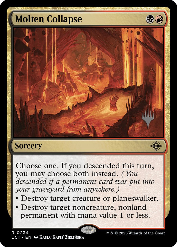 Molten Collapse (Promo Pack) [The Lost Caverns of Ixalan Promos] | I Want That Stuff Brandon