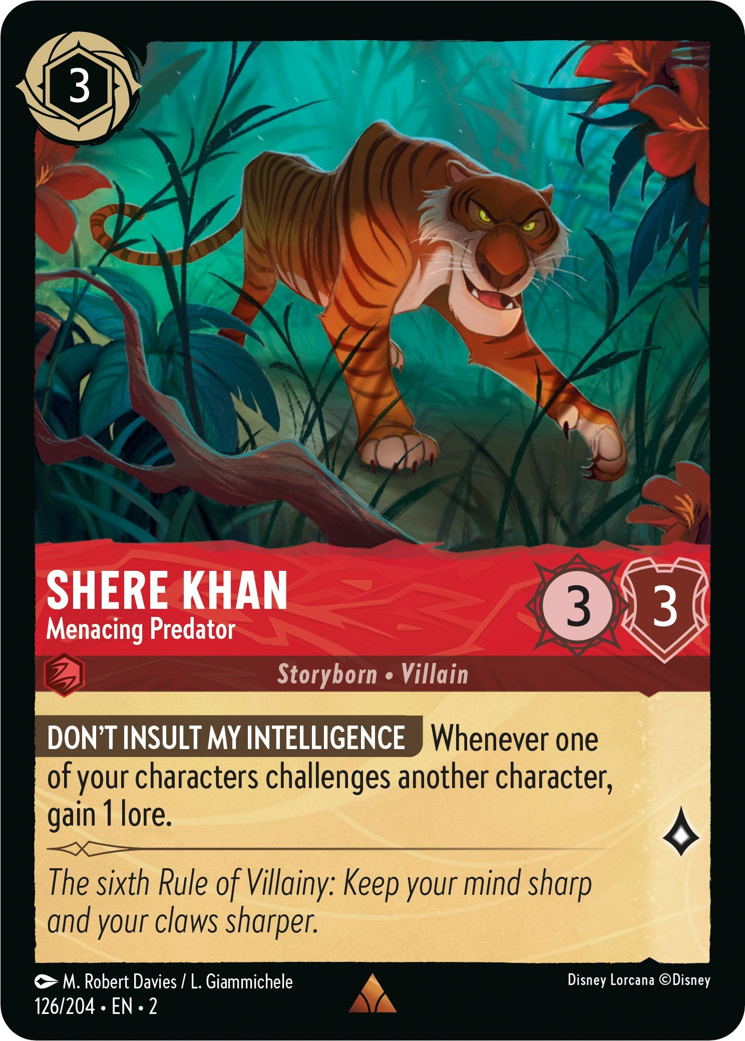 Shere Khan - Menacing Predator (126/204) [Rise of the Floodborn] | I Want That Stuff Brandon