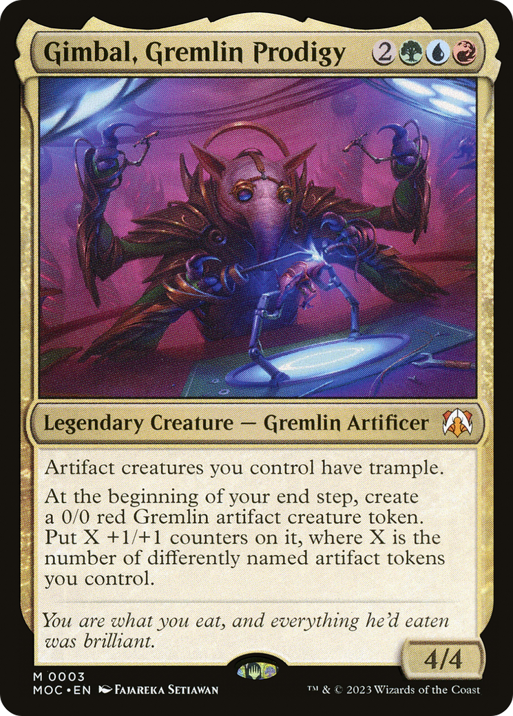 Gimbal, Gremlin Prodigy [March of the Machine Commander] | I Want That Stuff Brandon