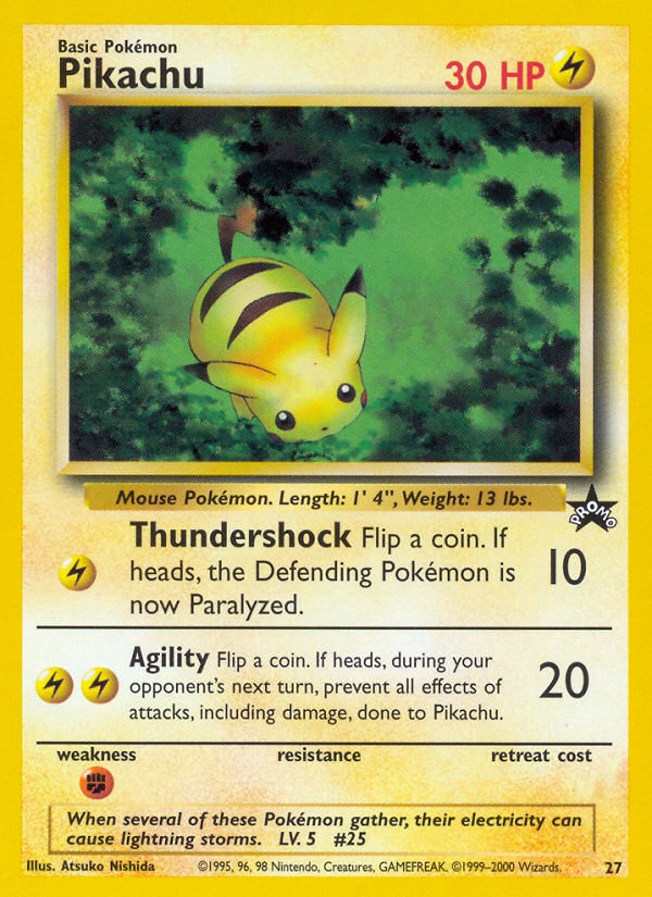 Pikachu (27) [Wizards of the Coast: Black Star Promos] | I Want That Stuff Brandon