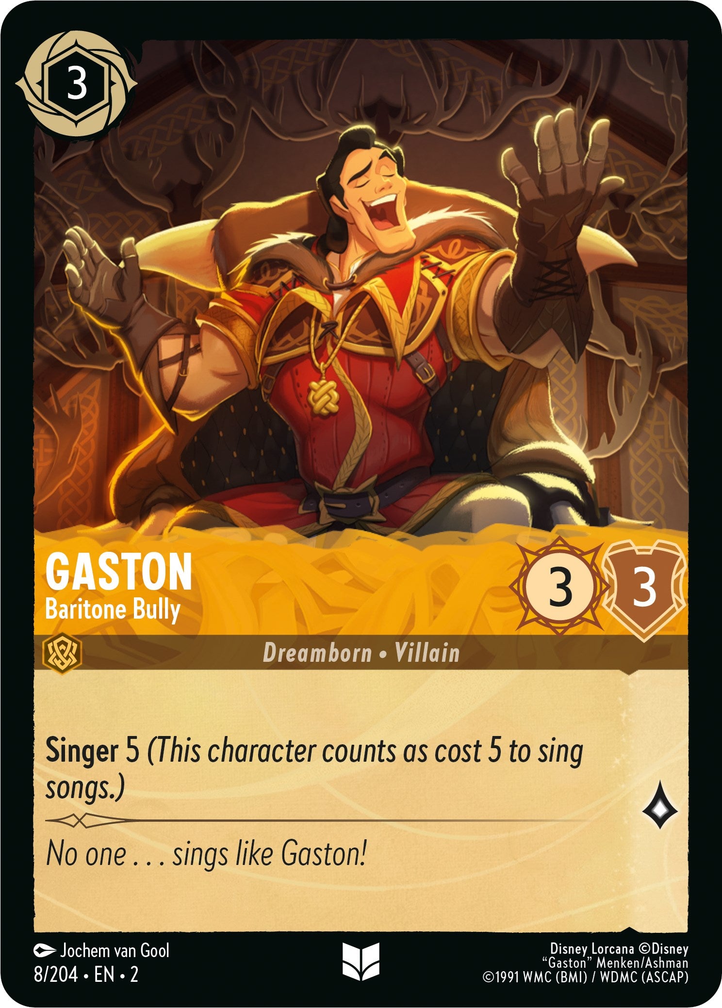 Gaston - Baritone Bully (8/204) [Rise of the Floodborn] | I Want That Stuff Brandon