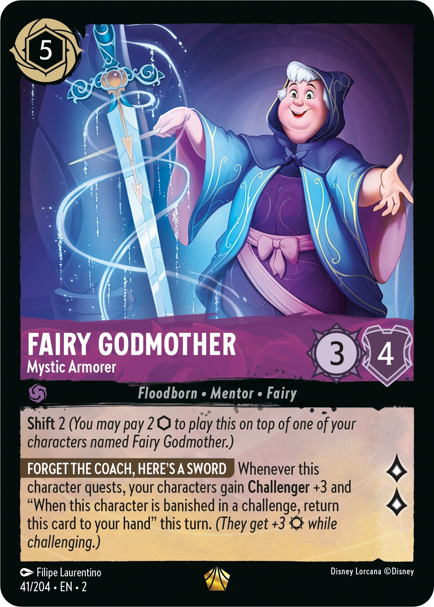 Fairy Godmother - Mystic Armorer (41/204) [Rise of the Floodborn] | I Want That Stuff Brandon