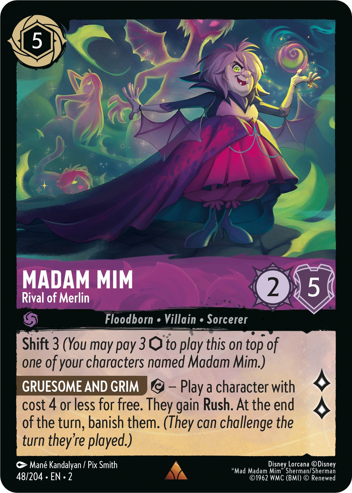 Madam Mim - Rival of Merlin (48/204) [Rise of the Floodborn] | I Want That Stuff Brandon