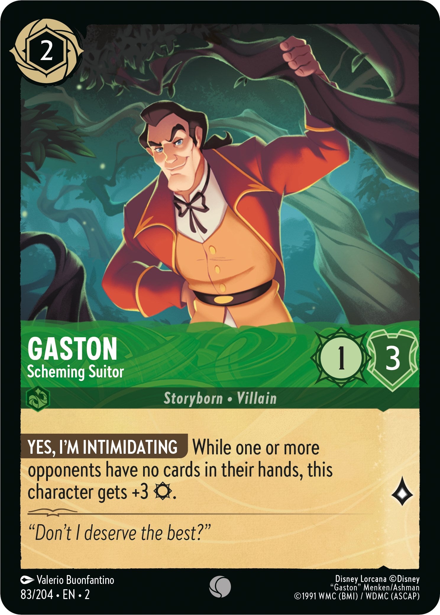 Gaston - Scheming Suitor (83/204) [Rise of the Floodborn] | I Want That Stuff Brandon