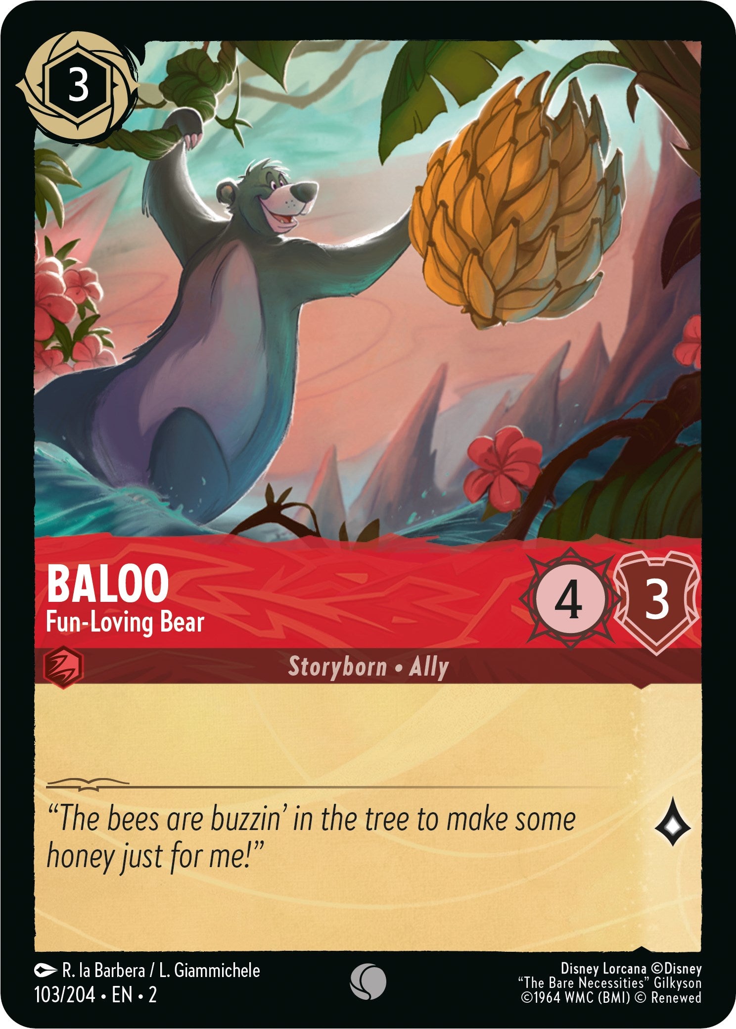 Baloo - Fun-Loving Bear (103/204) [Rise of the Floodborn] | I Want That Stuff Brandon