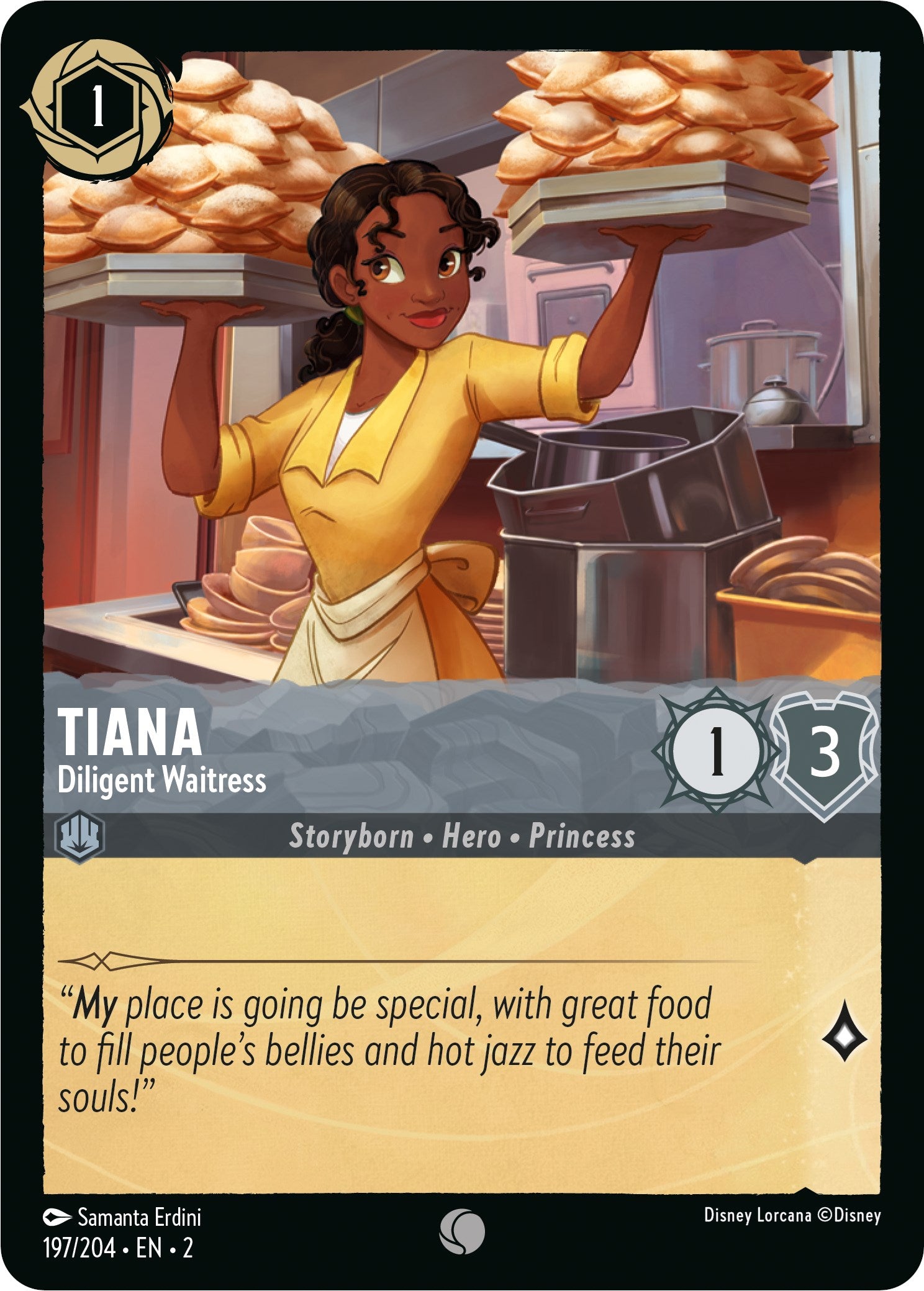 Tiana - Diligent Waitress (197/204) [Rise of the Floodborn] | I Want That Stuff Brandon