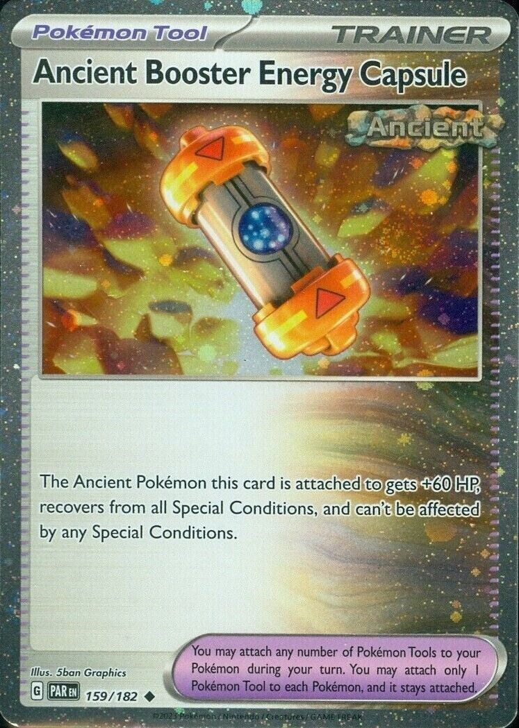 Ancient Booster Energy Capsule (159/182) (Cosmos Holo) [Scarlet & Violet: Paradox Rift] | I Want That Stuff Brandon