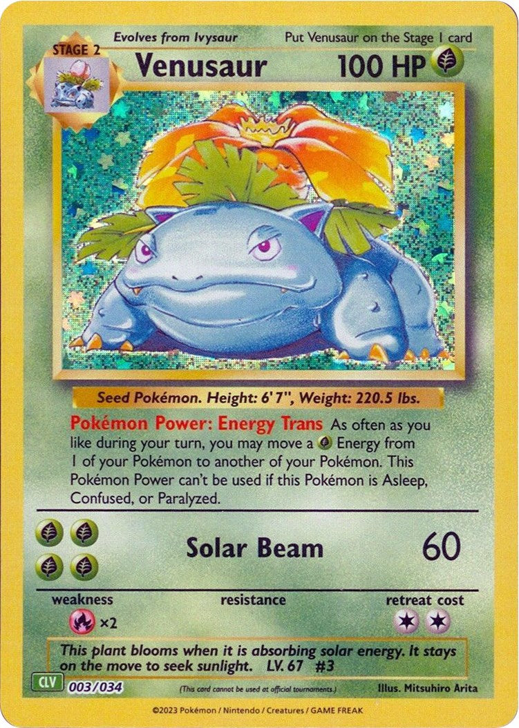 Venusaur [Trading Card Game Classic] | I Want That Stuff Brandon