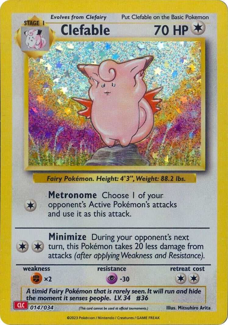 Clefable [Trading Card Game Classic] | I Want That Stuff Brandon