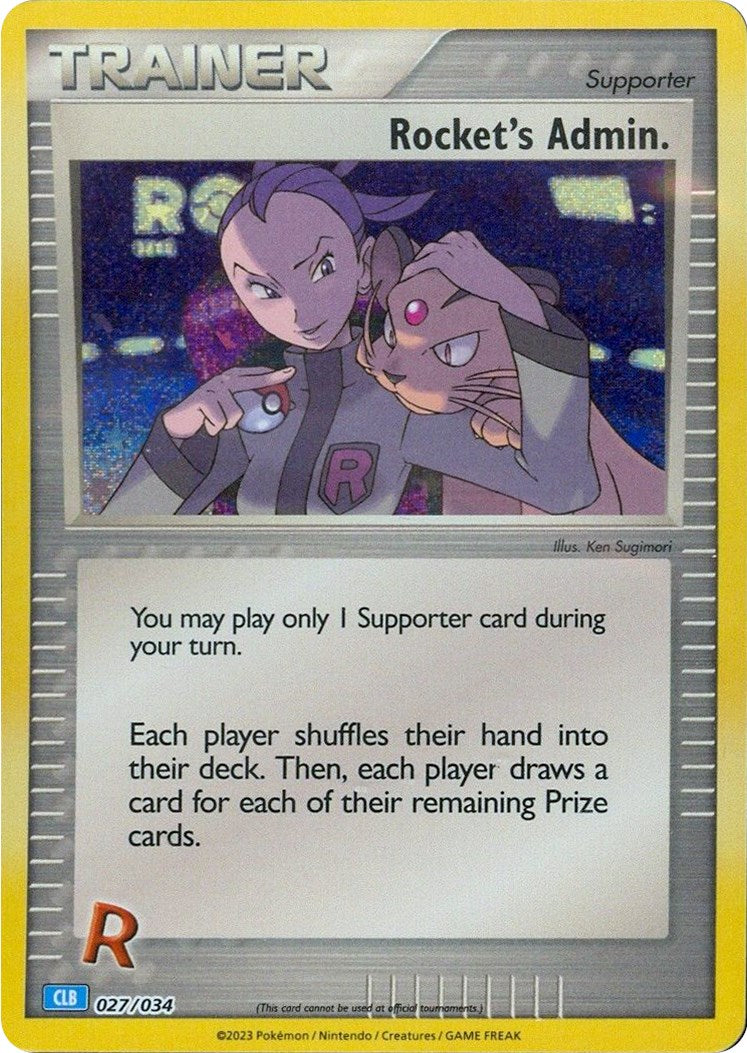 Rocket's Admin. (CLB) [Trading Card Game Classic] | I Want That Stuff Brandon