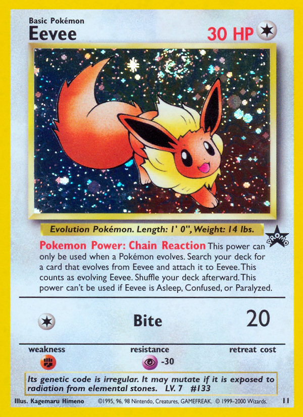 Eevee (11) [Wizards of the Coast: Black Star Promos] | I Want That Stuff Brandon