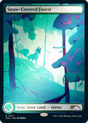 Snow-Covered Forest (1477) (Rainbow Foil) [Secret Lair Drop Series] | I Want That Stuff Brandon