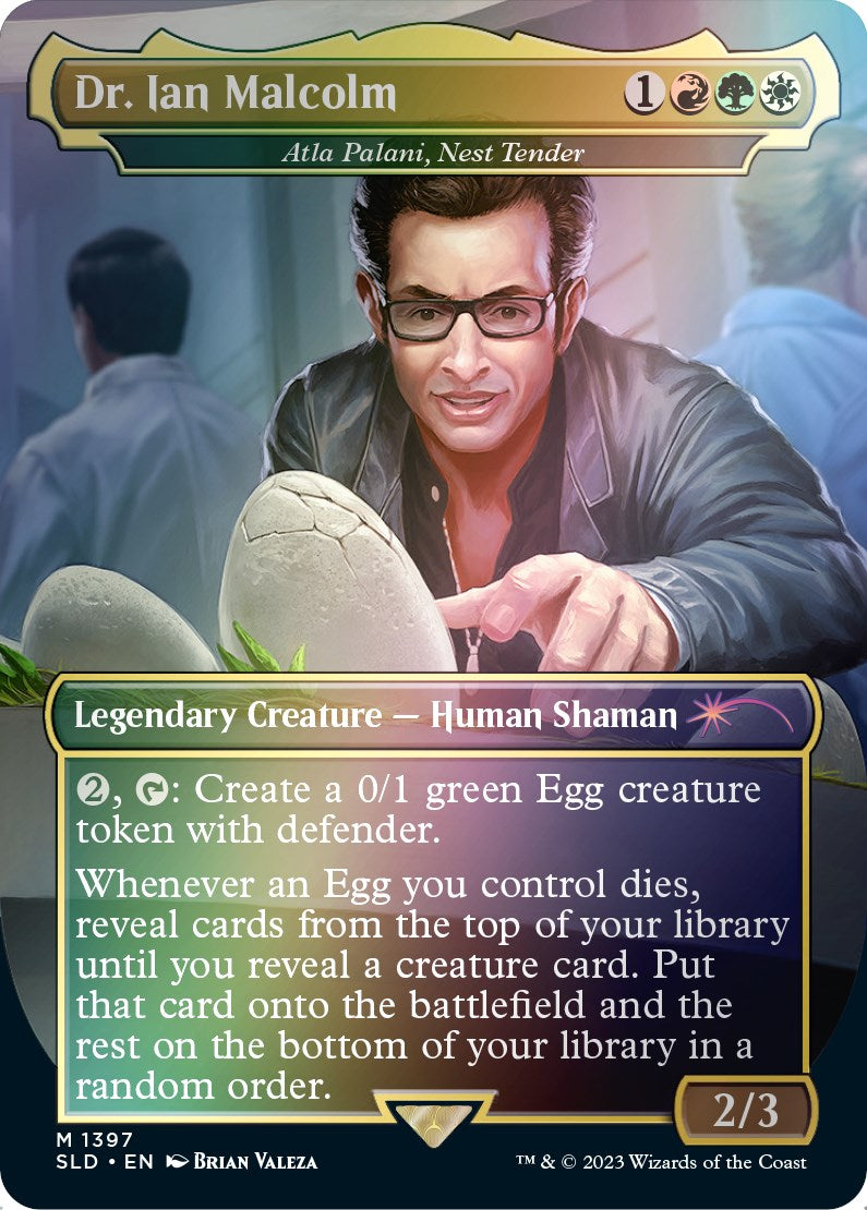 Dr. Ian Malcolm - Atla Palani, Nest Tender (Rainbow Foil) [Secret Lair Drop Series] | I Want That Stuff Brandon