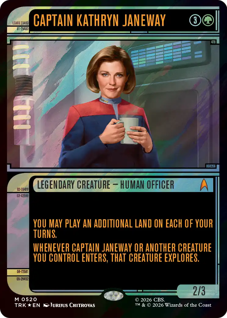 Captain Kathryn Janeway (Showcase) (Surge Foil) [Star Trek] | I Want That Stuff Brandon