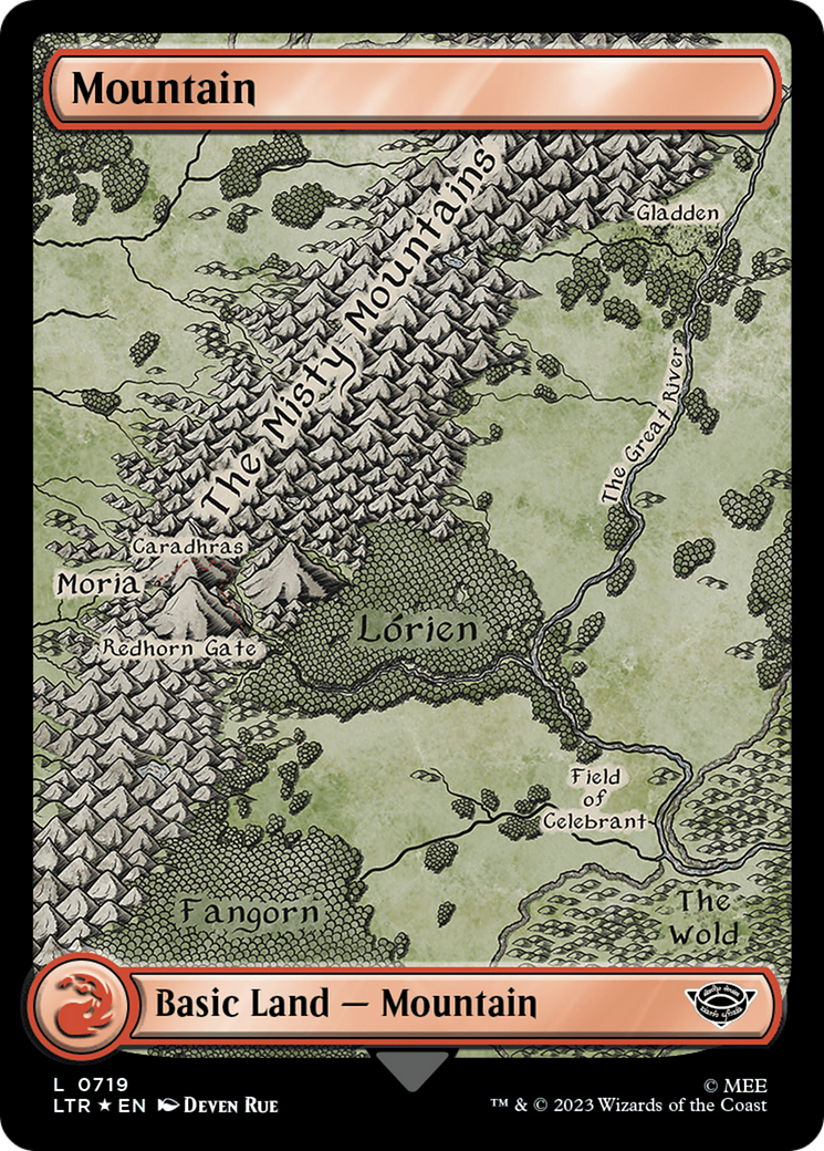 Mountain (719) (Surge Foil) [The Lord of the Rings: Tales of Middle-Earth] | I Want That Stuff Brandon