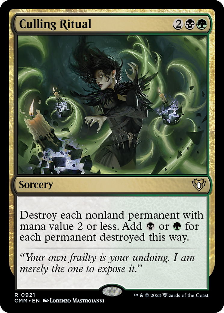 Culling Ritual [Commander Masters] | I Want That Stuff Brandon