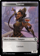 Vampire (0014) // Vampire Demon Double-Sided Token [The Lost Caverns of Ixalan Commander Tokens] | I Want That Stuff Brandon