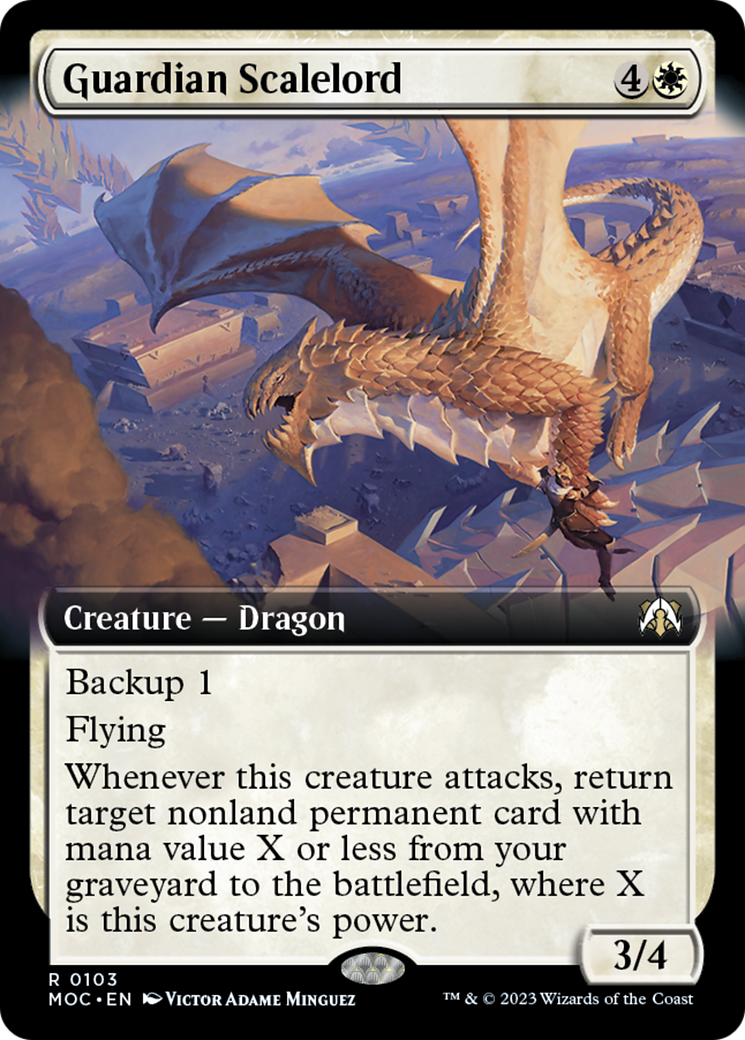 Guardian Scalelord (Extended Art) [March of the Machine Commander] | I Want That Stuff Brandon