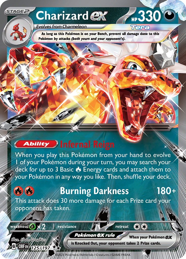 Charizard ex (125/197) [Scarlet & Violet: Obsidian Flames] | I Want That Stuff Brandon