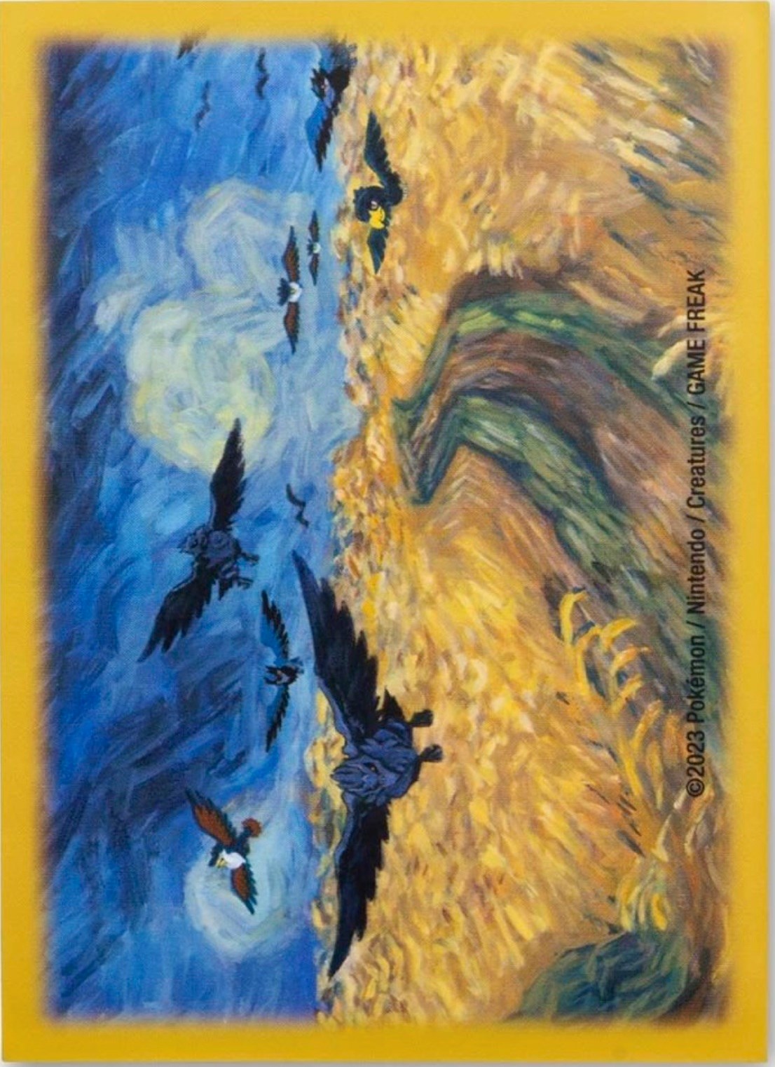 Card Sleeves - Corviknight Inspired by Wheatfield with Crows (Pokemon Center × Van Gogh Museum) | I Want That Stuff Brandon